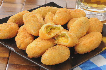 Fried jalapeno cheese sticks © MSPhotographic