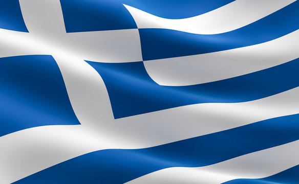 Greek flag - Hellenic Republic