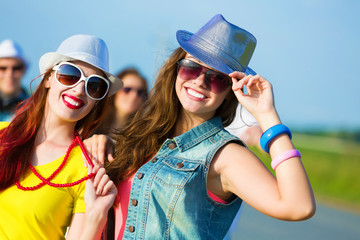 Two young girls