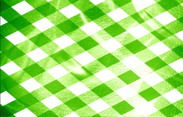 green picnic cloth