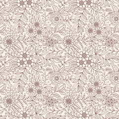 Seamless floral pattern - 58766441