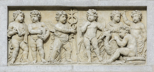 Decorative facade from Trieste, Italy