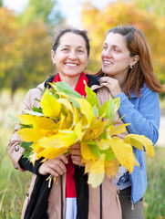  mature woman with adult daughter