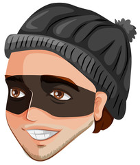 A head of a robber