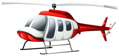 A helicopter flying