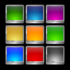 internet web button set