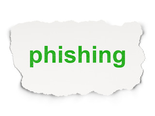 Security concept: Phishing on Paper background