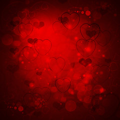 valentines day red background