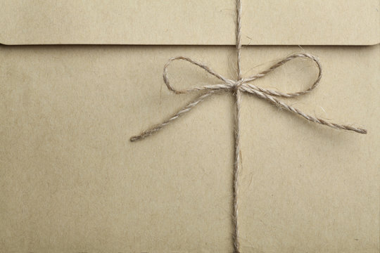 Envelope tied with string