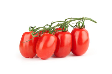 cherry tomatoes isolated on white background