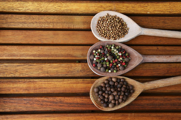 spoons with hot spices