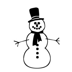 Schneemann Schnee Weihnachten Silhouette Vektor