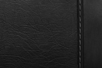 The texture of black leather