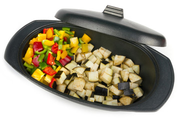 Fresh vegetables mix ready to be cooked
