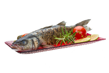 Roasted seabass