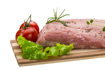 Raw pork meat