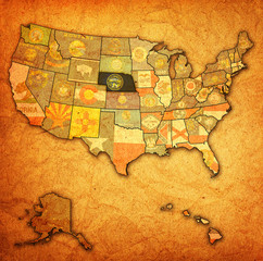 nebraska on map of usa
