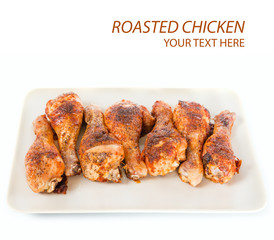 Roasted chicken background
