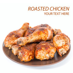 Roasted chicken background