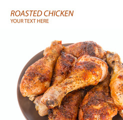 Roasted chicken background