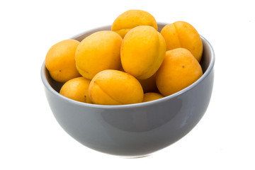 Yellow ripe apricots