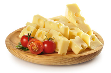 Plato con queso Emmental