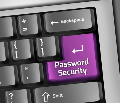 Keyboard Illustration "Password Security"