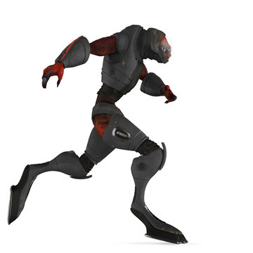 alien monster running