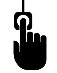 Obraz premium Fingerprint scanner icon