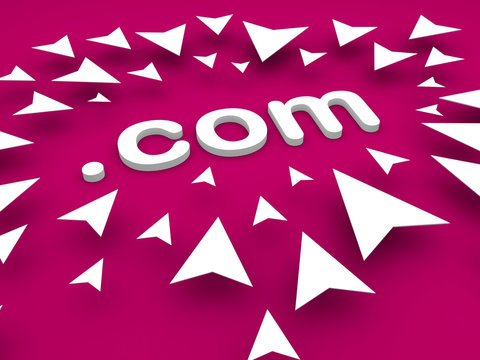 3d arrow pointing dot com