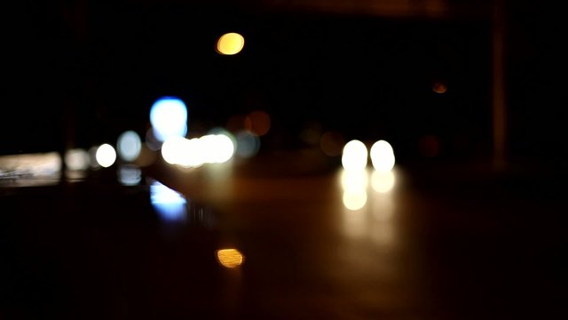 night defocused street light