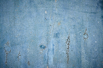 Blue texture of old colered wood with patina