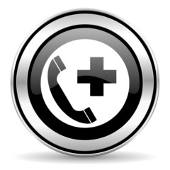 Obraz premium emergency call icon