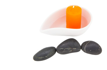 Aromatic Candles In Ceramic And Zen Stone