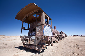 Train Cemetery at Uyuni, Bolivia.