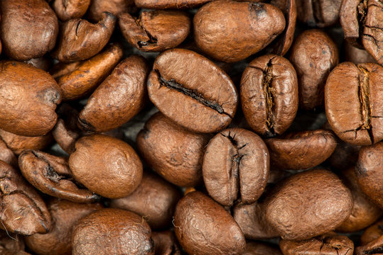 Coffee beans background © Andrey Bodrov