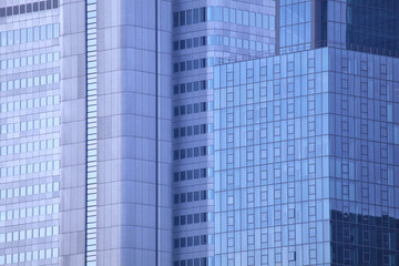 Fassade eines Bürogebäudes in Frankfurt am Main, Deutschland