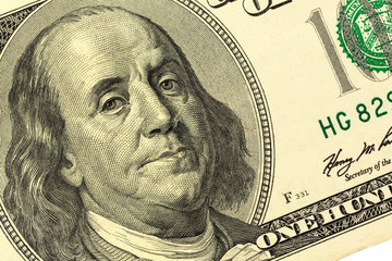 Dollar Geldschein, Benjamin Franklin