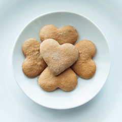 Pile of cookies on a plate