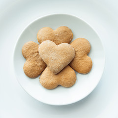 Pile of cookies on a plate