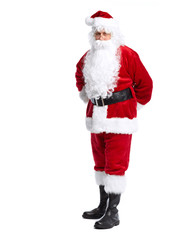 Santa Claus isolated on white.