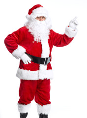Santa Claus isolated on white.
