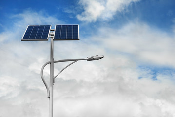 solar powered street light