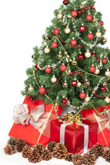 Christmas tree and gifts