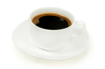 Isolated cup of coffee
