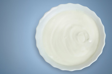 Fototapeta na wymiar Bowl with cream