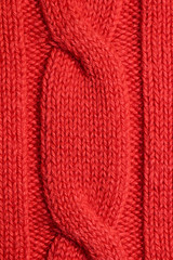 A piece of knitting sweater