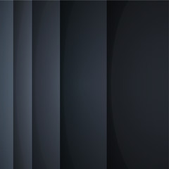 Abstract vector background with black paper layers