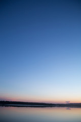 Sonnenuntergang auf dem See