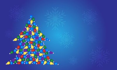 Christmas tree lights background